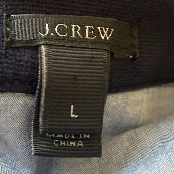 J. Crew Maritime Blazer Womens Large Jacket Navy Blue Single Breasted Office - Picture 7 of 9